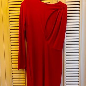 Fashion nova red one shoulder dress